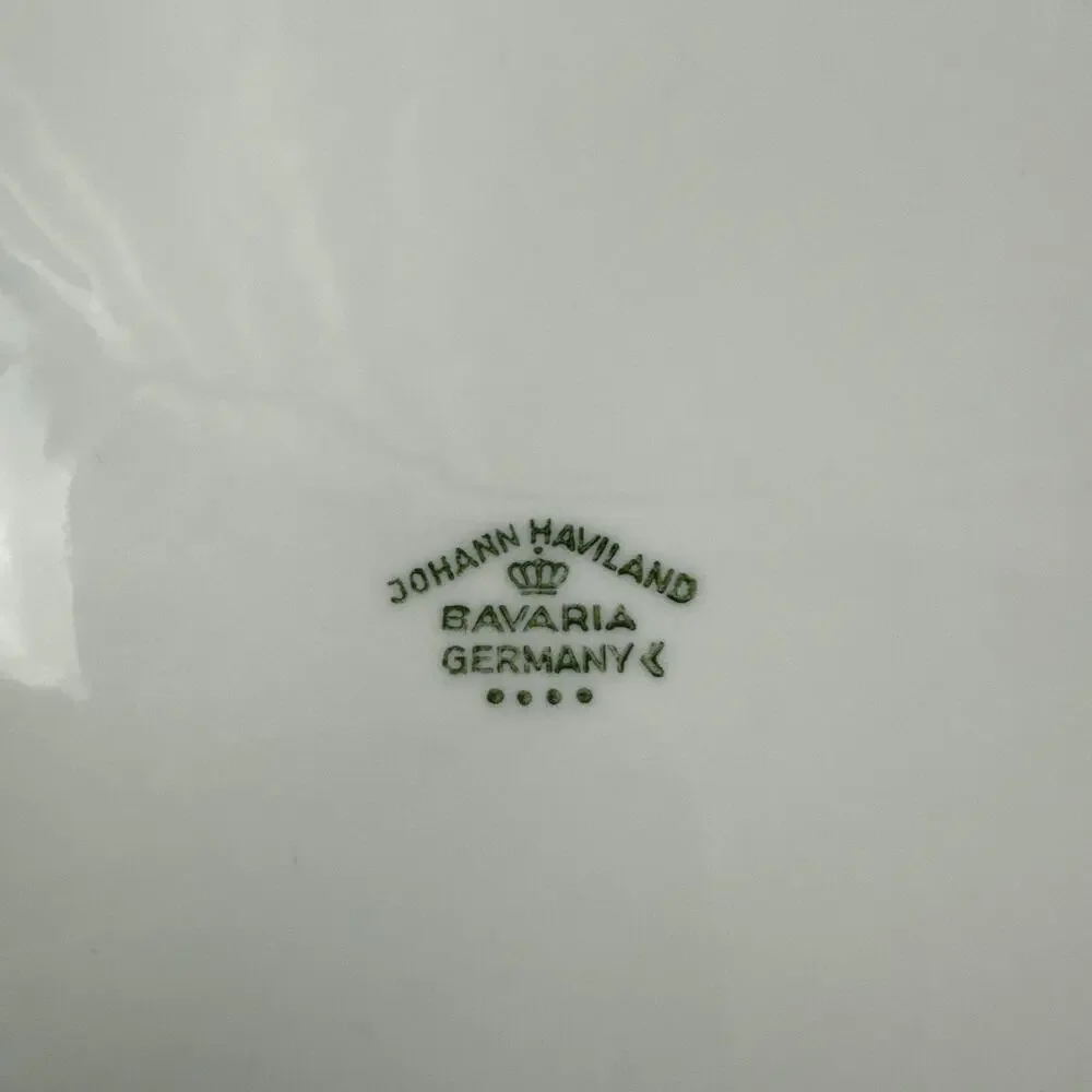 Set Of 8( 4-6” , 4-8”) JOHANN HAVILAND Bavaria Germany Plates Platinum Trim 53